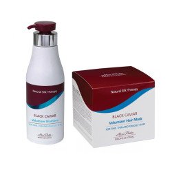 Volumizer rinkinys plonų, silpnų ir lūžinėjančių plaukų šampūnas ir kaukė